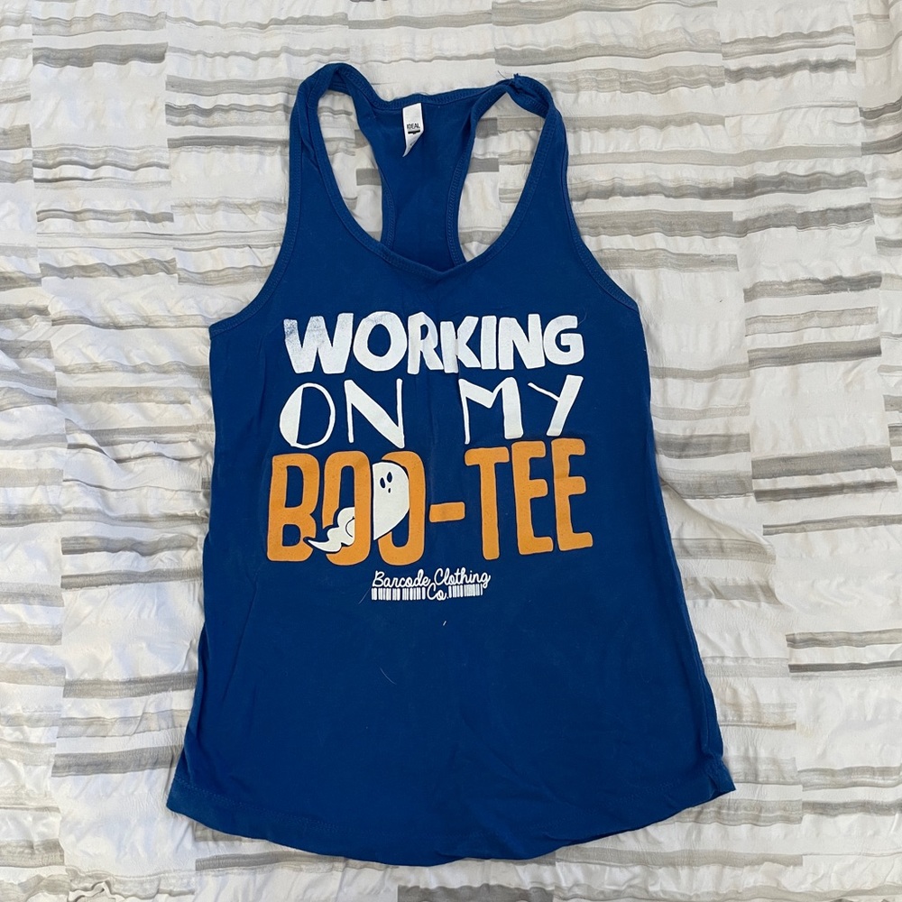 Barcode clothing Halloween workout tank